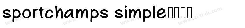 sportchamps simple字体转换
